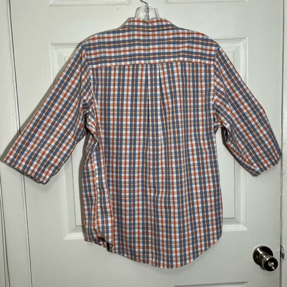 L.L. BEAN Women Button Down 3/4 sleeve Plaid Top | size medium - Picture 8 of 10
